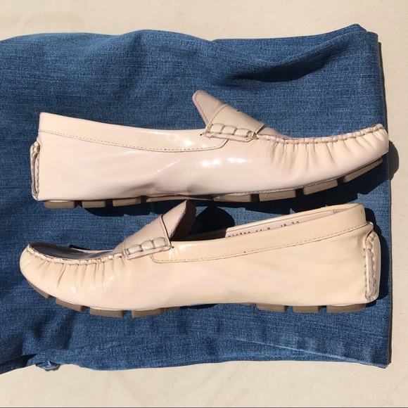 Pale Pink Patent Loafers - Picture 3 of 11